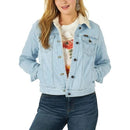 Women's Retro Sherpa Lined Denim Jacket